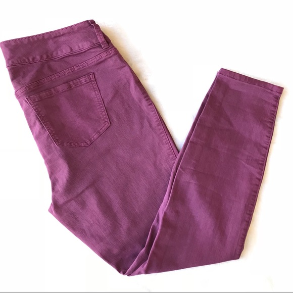 purple jeggings plus size